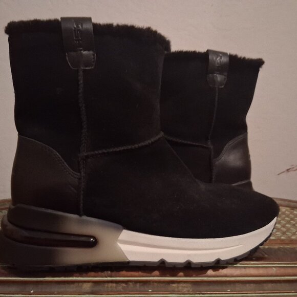 NEW, ASH BLACK SUEDE BOOTS, 40M - Picture 1 of 5